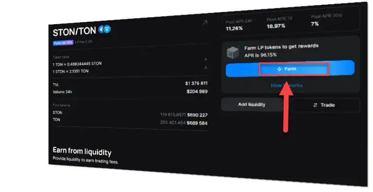 How to farm on STON.fi 4