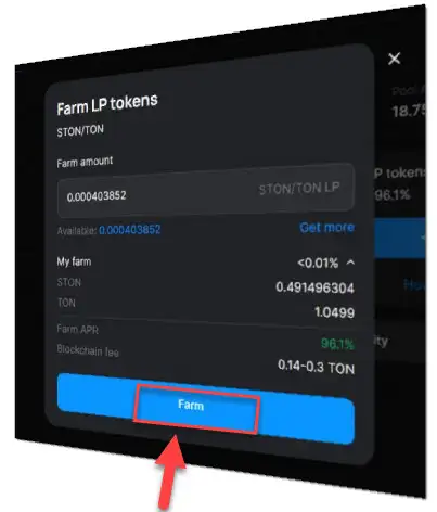 How to farm on STON.fi 5