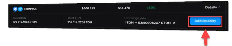 how to provide liquidity ston.fi 2