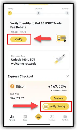 Guide to Buying Bitcoin on Binance 4 verify account binance