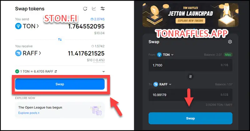 How to use Ton raffles 5