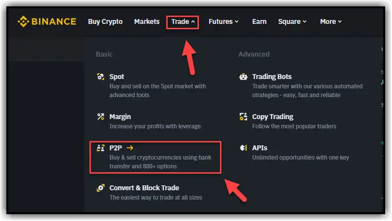 P2P Trading on Binance