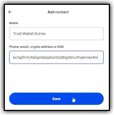 send crypto coinbase step 4